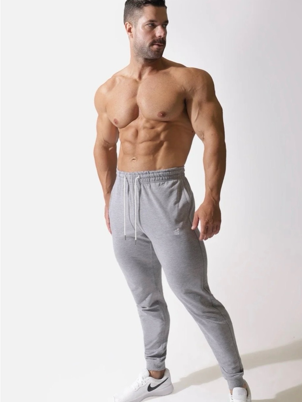Men’s Jed North Spirit Joggers Gray and Black Combo Size Medium